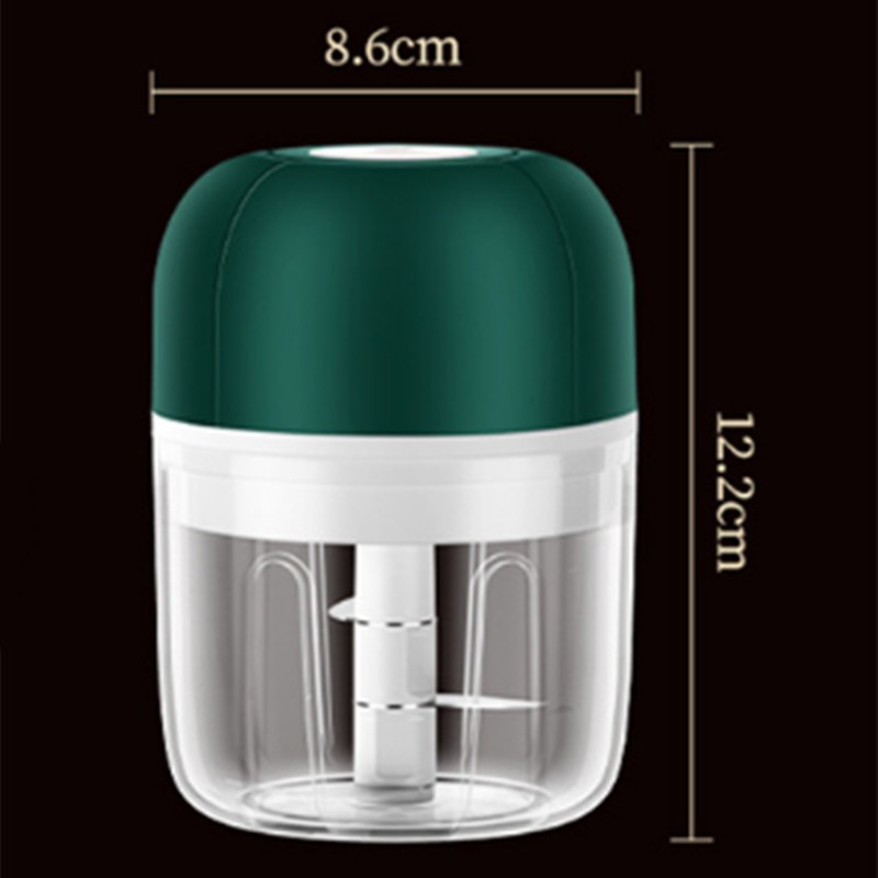 Electric Garlic Chopper Cordless Efficient Portable 250ml Capacity Labor Saving