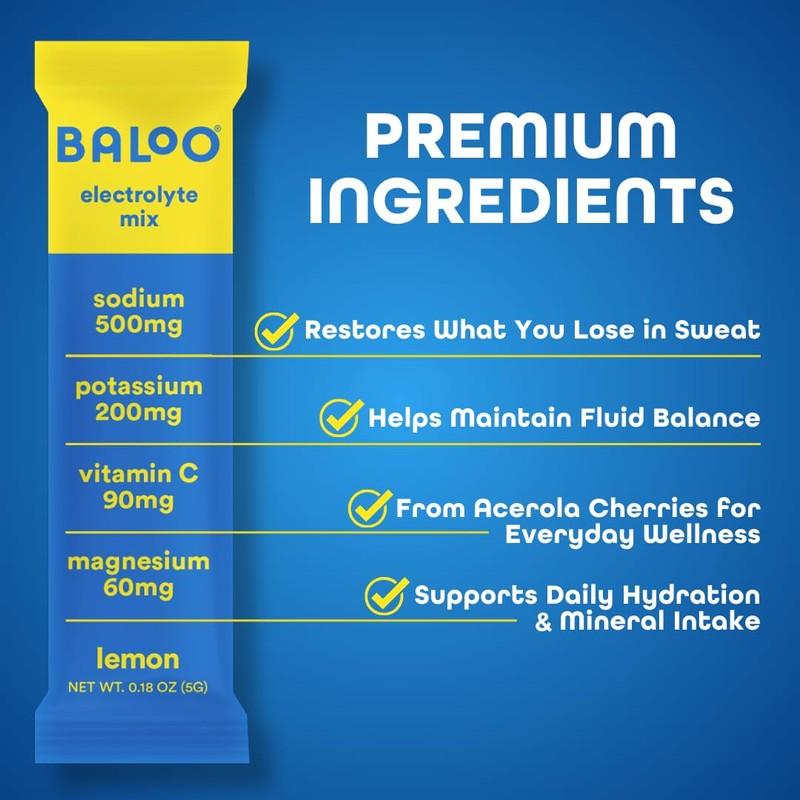 Baloo Electrolyte Drink Mix – No Added Sugar Hydration Powder