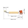 QWORK Seam Roller, 2 Pcs 40mm Silicone Seam Roller with