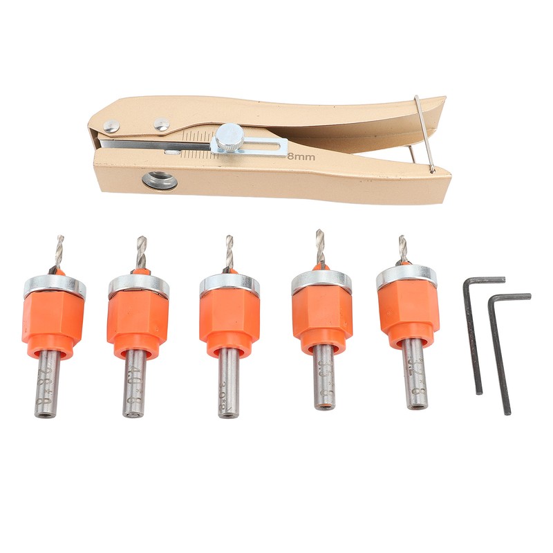6PCS Set Countersink Drill Bit Set Multifunctional Adjustable Tapered Drill