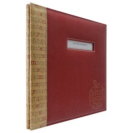 MCS MBI 13.5x12.5 School Memories Scrapbook Album with 12x12 Inch Pages with Signature Opening (850010)