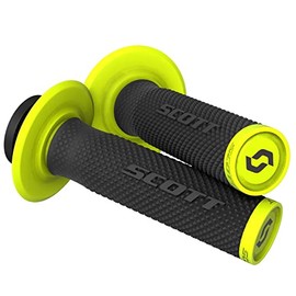 Scott SX II MX Motorcycle Grips with Cam Set Black/Yellow