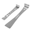 HORUSDY 2-Piece Stainless Steel Pry Bar Scraper Set, 6-11/16â and 9-1/2â Flat Pry Bar