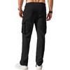 Comdecevis Men's Casual Cargo Pants Workout Joggers Stretch Sweatpants Hiking
