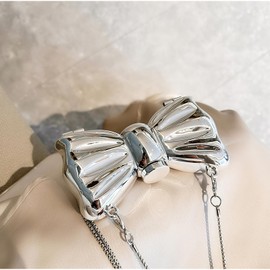 Delicate Mini Bag New Niche Metal Bow Crossbody Bag Coin Purse Lipstick Crossbody Bag Valentines