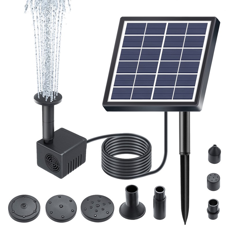 6V 1.5W Solar Water Pump 6 Modes 160L/h 50cm Lifting