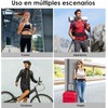 Riñonera Deportiva Impermeable, Multifuncional con Cremallera(Negro)