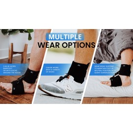 Dosh AFO Foot Drop Brace - Drop Foot Brace for Walking - AFO - Unisex (Black)