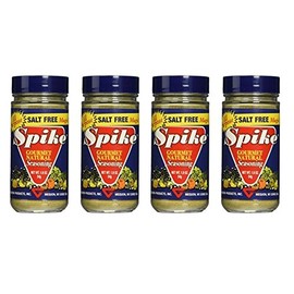 Spike Seasoning - Salt Free and Gluten Free - 1.9 oz (Pack of 4)