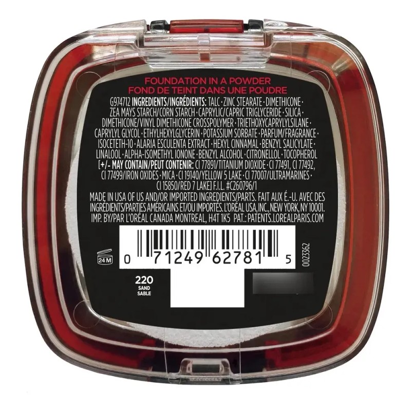 Base De Maquillaje L'oreal Paris Infallible Powder 24h Sand 220