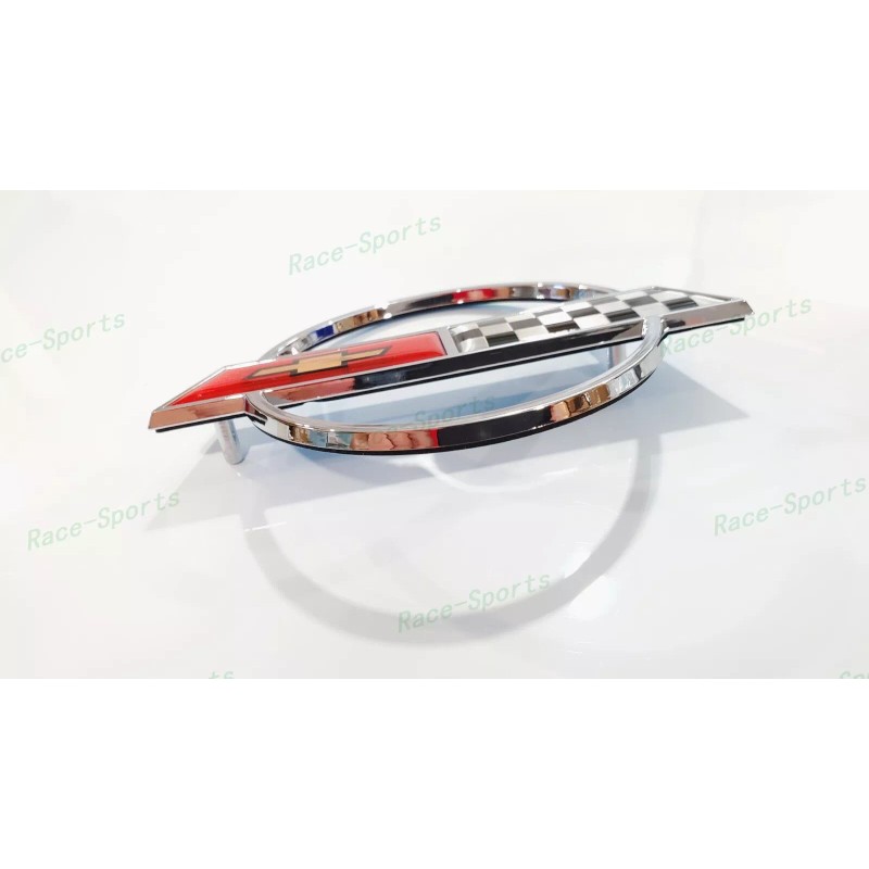 AUTO Chrome Red Front Nose Hood Rear Gas Lid Cross