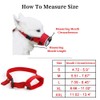 Andiker Nylon Dog Muzzle for Short Snout, Dog Mouth Cover