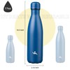 Konokyo Insulated Water Bottles,17 oz Double Wall Stainless Steel Vacumm