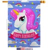 Ornament Collection S192067-P3 Magical Unicorn Birthday Special Occasion Party &
