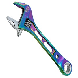 SK11 SPIDER Gear Wide Monkey Wrench Rainbow Titanium Wide Mouth Width 1.2 inches (30 mm) SPD-30GMP