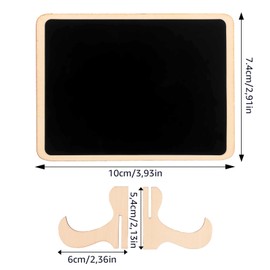 JMIATRY Pack of 50 Small Blackboards for Labelling, Chalkboard Small 10 x 7.4 cm, Chalkboard Stand for Place Cards, Birthday, Place Cards, Wedding, Price Tags, Buffet Signs