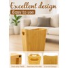 Sholramo Wood Trash Can - Bedroom Trash Can Decorative with