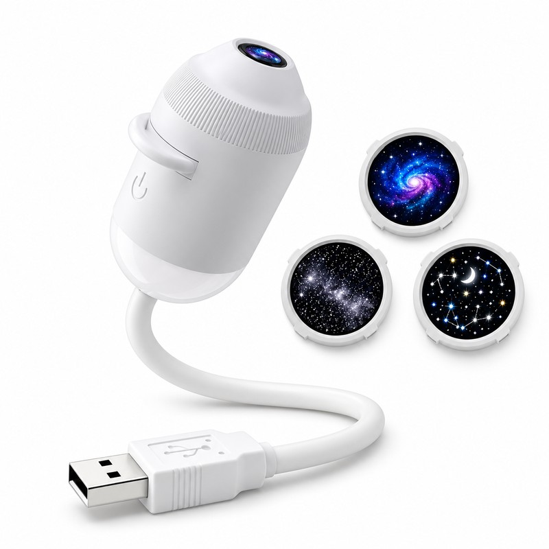 USB Starry Sky Projection Light for Car Interior & Bedroom
