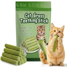 GREMBEB 6Pack Cat Toys Cats Grass Treat Catnip Toy with Silvervine for Indoor Kitten Toys Wood Kitty Chew Rope Grass Sticks for Teeth Cleaning Kitten Snack for Catnip Dental Care Self Play