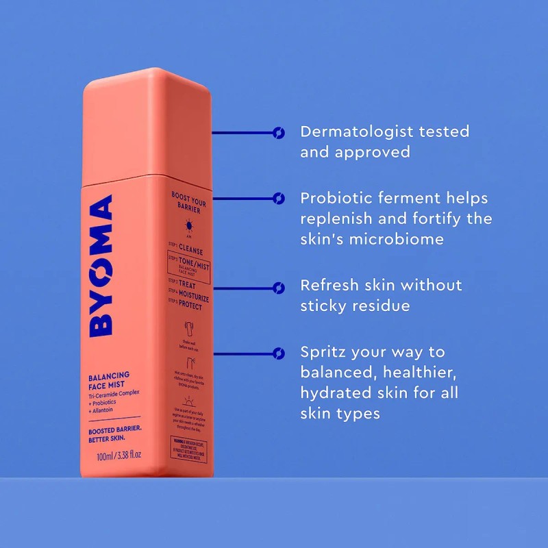 Face Mist Byoma Balancing Ph Toner Con Ceramidas, 100 Ml