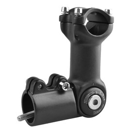 TRIWONDER Adjustable Stem 25.4 31.8 60mm 80mm 93mm 100mm 0-90 Degree Adjustable Bike Stem Bicycle Handlebar Stem Stem Riser for Mountain Bike, Road Bike, BMX (25.4 x 80mm)