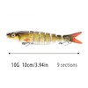 3 Stück Angelköder, Mehrgelenkige Hecht Köder, Angelköder Fische Angeln Set,