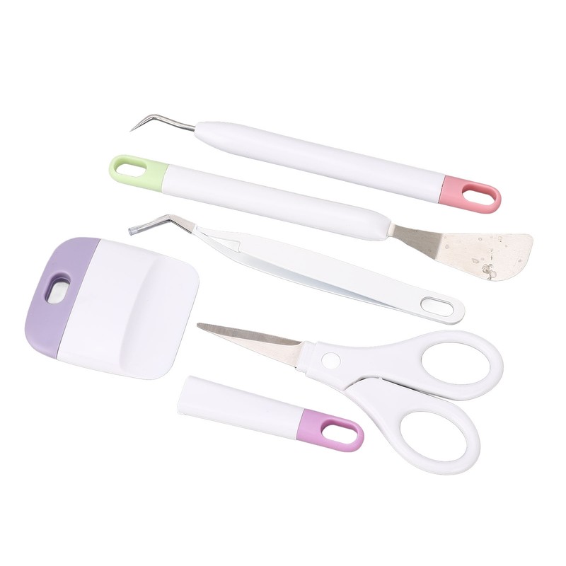 5 Pcs Vinyl Weeding Tool Set Weeder Tweezers Scraper Spatula