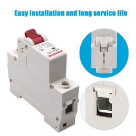 RKURCK DZ47-63 C20 Low-voltage Miniature Circuit Breaker 20A 230/400V 1 Pole DIN Rail Mount Circuit Breaker 20A