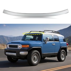 SAOKNCE Front Upper Outside Windshield Molding Fit for 2007-2014 Toyota FJ Cruiser Top Pillar with Side Molding White Color 75503-35061-A0