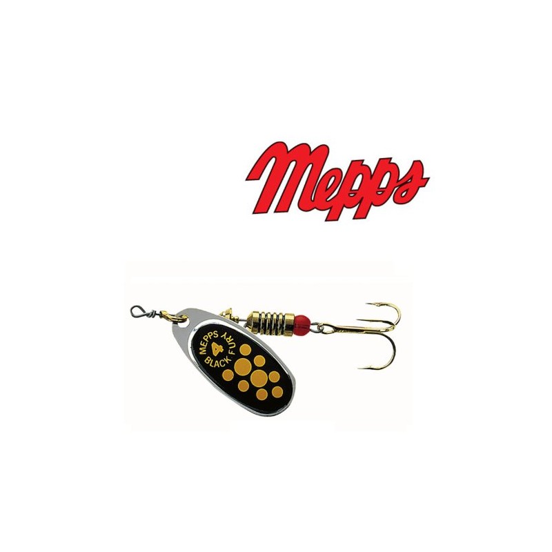 Spinner - Mepps Black Fury silver Size: 3-6,50g