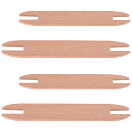 EXCEART 4pcs Weaving Shuttle Weaving Shuttle Crochet Needle Weaving Loom Crochet Kit Supplies Weaving Tool Rigid Heddle Looms Weaving DIY Knitted Crafts Wood Household Cross Stitch