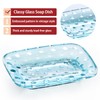 BIMUYI Soap Dish Holder, Glass Soap Tray, Decorative Soap Dish,