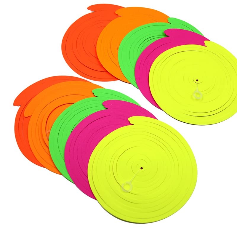 Silars Pendenti a Spirale Neon, 10pz decorazione, Stelle Filanti per