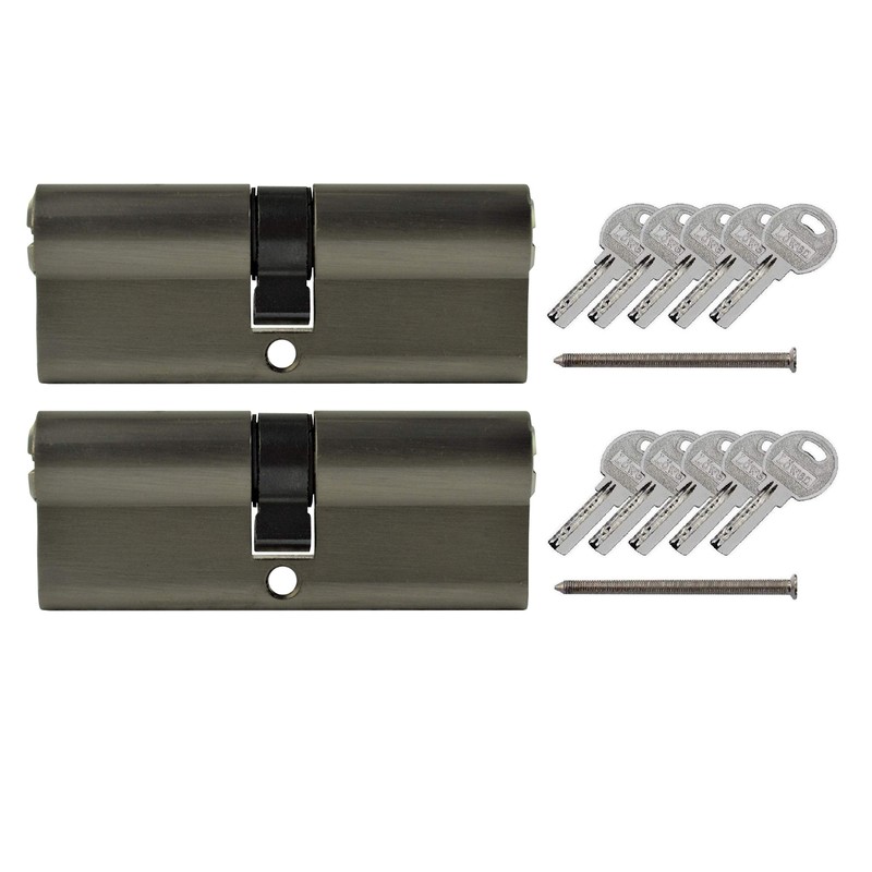 LÖWEN 70 mm 2x Cylinder Lock 35/35 Double Cylinder Simultaneous