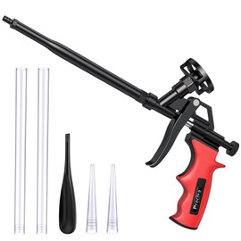 Preciva Foam Gun, Professional Foaming Gun Heavy Duty PU Expanding Foam Gun Caulking Gun Spray Application Applicator for Caulking, Filling, Sealing, Home and Office Use