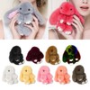 Song Qing Cute Bunny Keychain Soft Rabbit Fur Pompom Ball