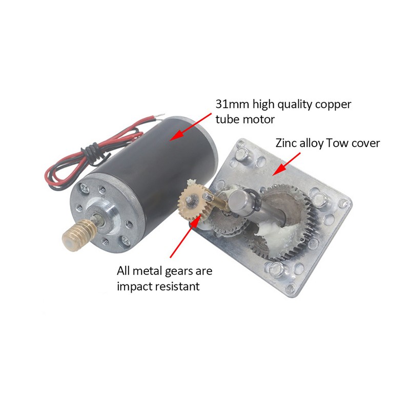 Speed Reduce Electric Gearbox Motor Reversible Worm Gear Motor 8mm
