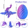 Flying Dragon Eggs, 3D Printed Easter Dragon Egg, Articulated Crystal