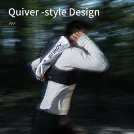 Storage Bag for Trekking Poles Waterproof and Lightweight Not Easily Deformed Suitable for Running Hydration Vest (White)