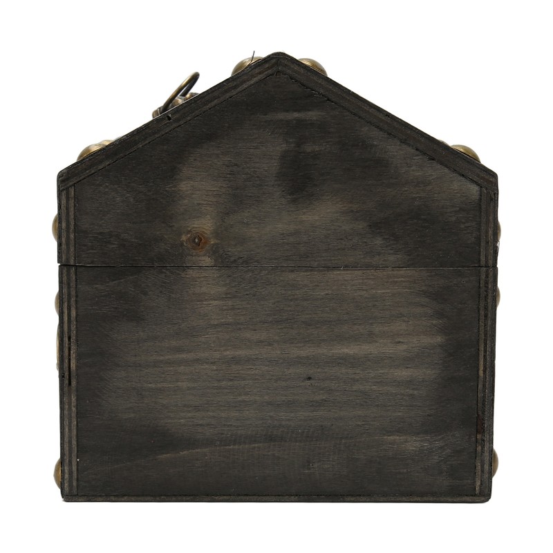 Wooden Treasure Chest Boxes Hand Crafted Vintage Wooden Box with