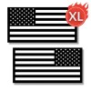 ShootingTargets7 American Flag Magnets Car Truck Black White Set USA