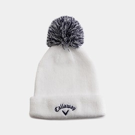 Callaway C23291220 Women's Knit Cap (with Bonbon) / Hat Golf, 1030_white