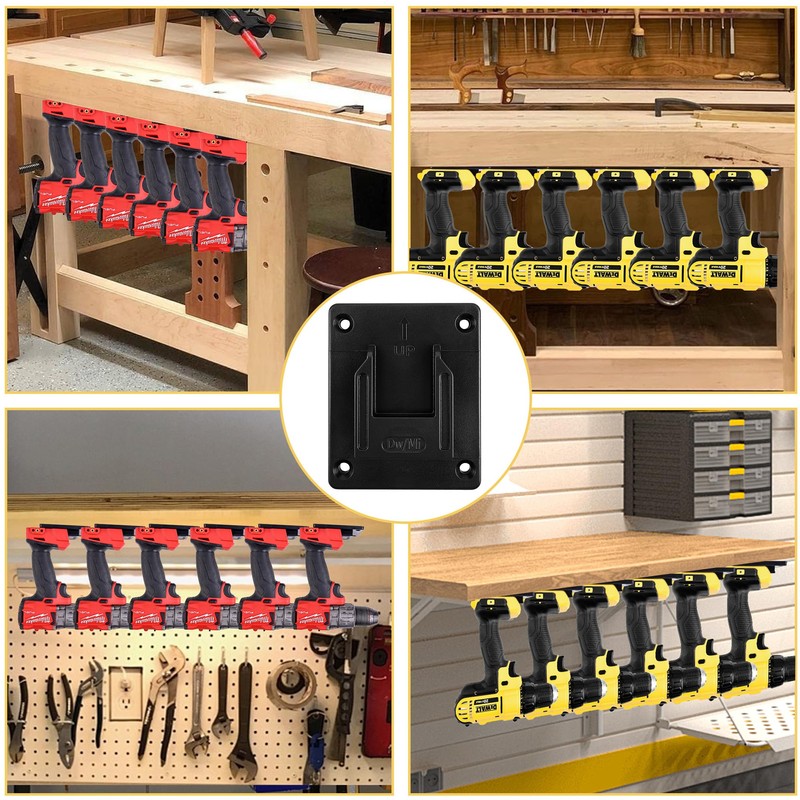 GIPFTYAG 12 Packs Tool Holder Mount for DeWalt 20V/12V Drill