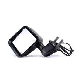 For Jeep Wrangler JK 2015 2016 2017 2018 Door Mirror Driver Side | Power | Manual Folding | Heated | Textured Black | Replacement For 68249847AC, 68249847AD | CH1320390