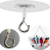 Adhesive Ceiling Hook - Weight-Bearing Stick-On Ceiling Hook, Sticky Ceiling