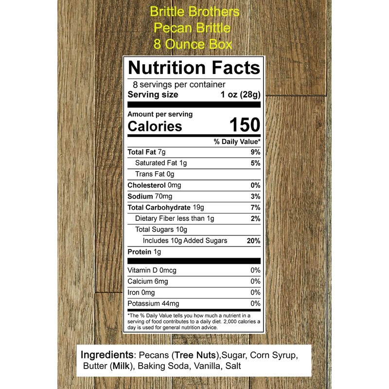 Brittle Brothers Pecan Brittle - 8 oz. Box : Voted