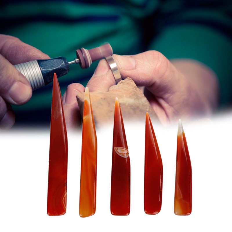5pcs Agate Knife Burnisher Hand Craft Jewelry Making Tool for