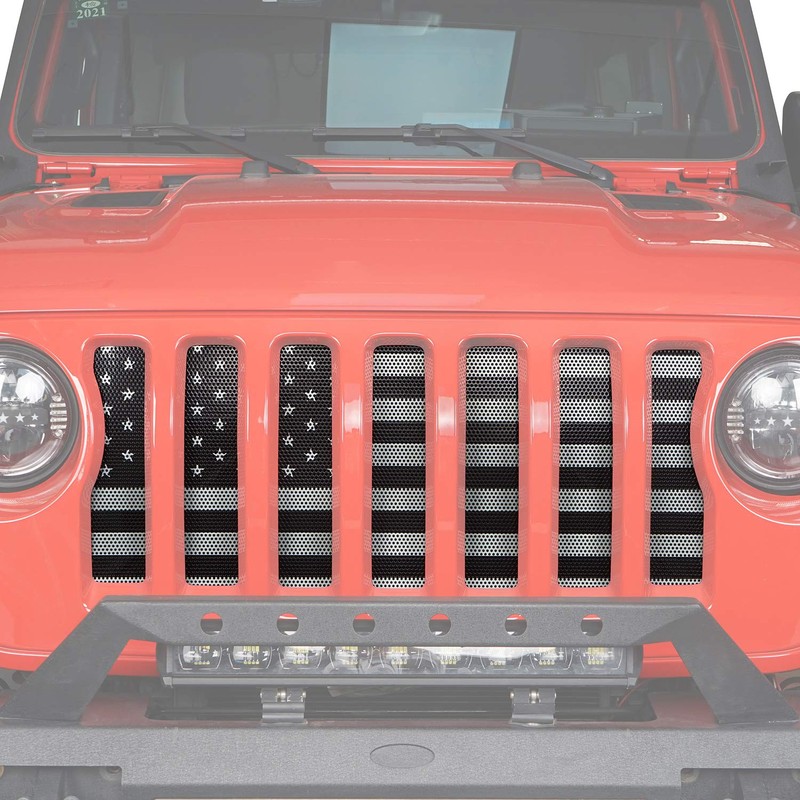 Hooke Road Front Mesh Grill Insert for Jeep Gladiator JT/Jeep