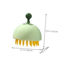 KOMBIUDA Handheld Hair Clean Comb Scalp Massager Shampoo Brush for Head Washing Cleaning Random Color