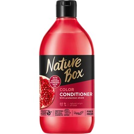 Nature Box Colour Protect Vegan Conditioner with !00 % Cold Pressed Pomegranate Oil, Free from Silicones and Parabens 385 ml